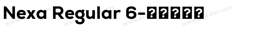 Nexa Regular 6字体转换
